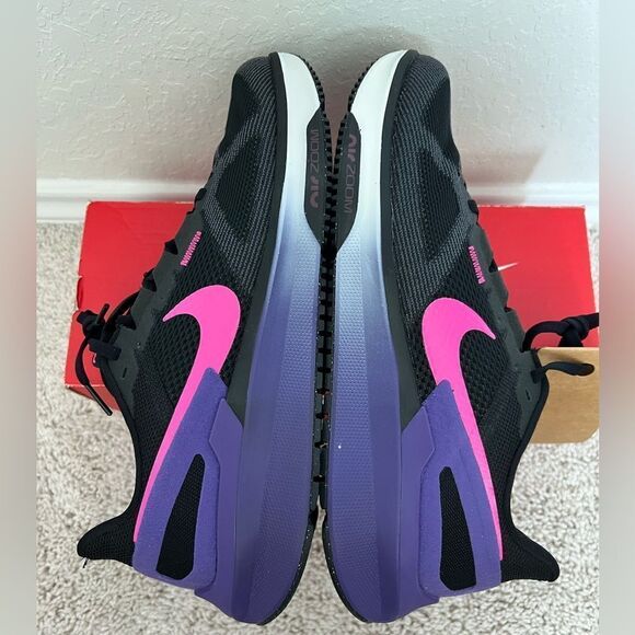 Nike Structure 25 Black Anthracite Field Purple Laser Fuchsia